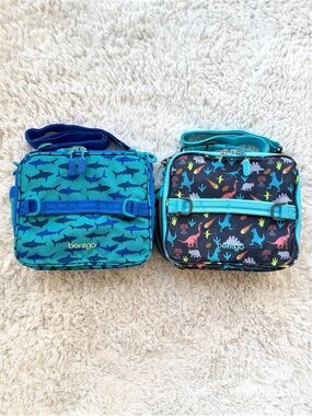 Bundle of 2 Bentgo Kids Lunch Bags - Shark & Dinosaur
